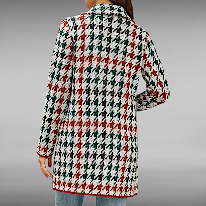 Sofie™ | Casual Geometrisk Strikket Frakke