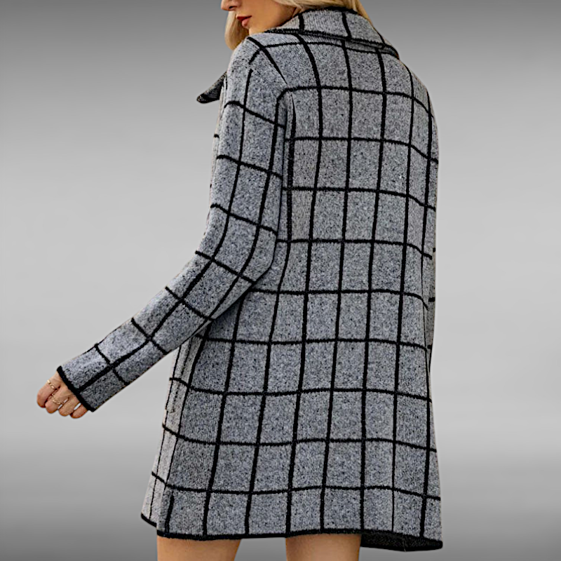 Sofie™ | Casual Geometrisk Strikket Frakke