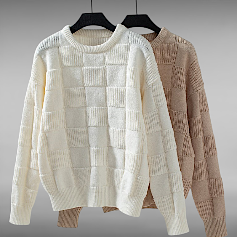 Nora™ | Vintage Casual Striktrøje