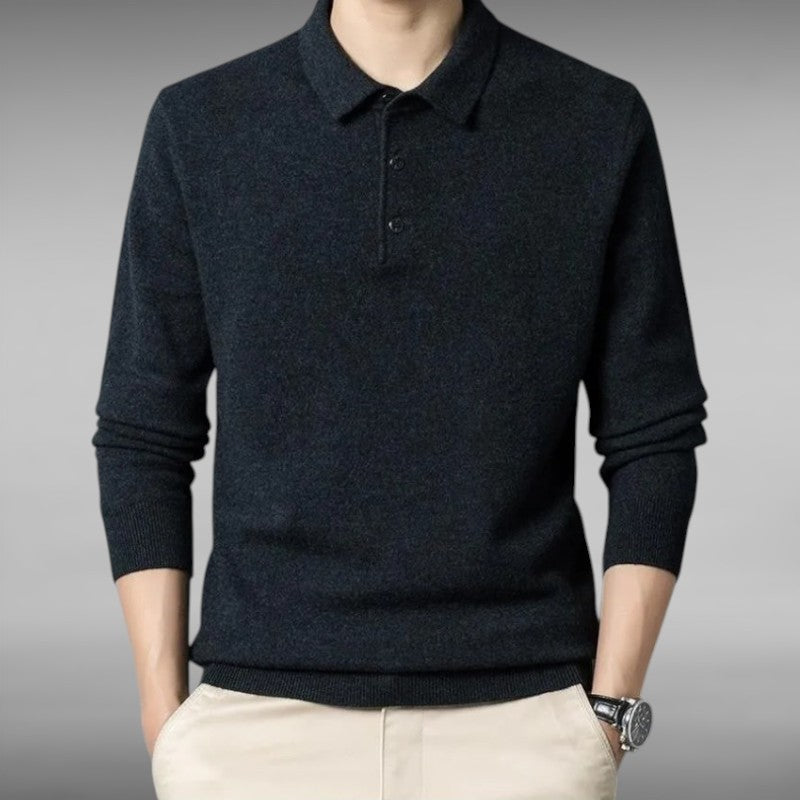 Valdemar™ | Langærmet Cashmere‑Polo