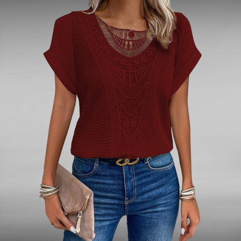 Esther™ | Luftig Blondetop
