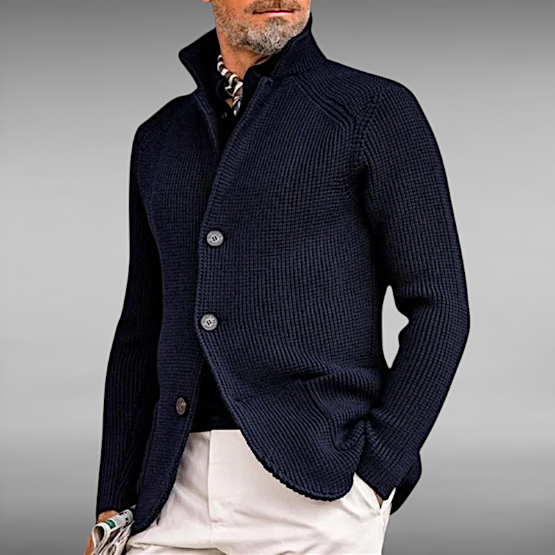 Emil™ | Strikket Cardigan i Uldmix