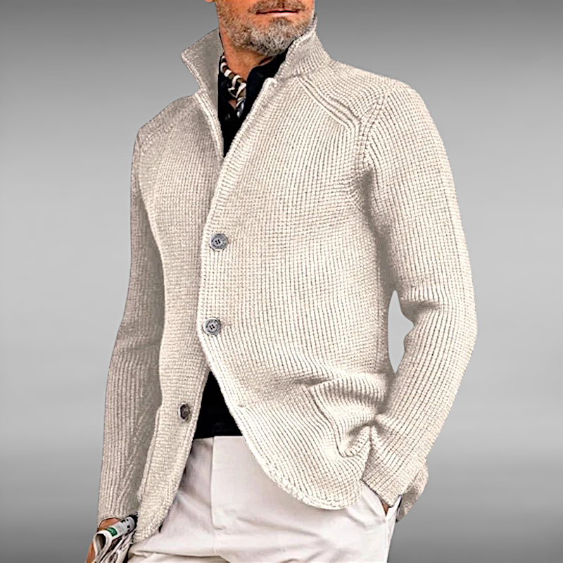 Emil™ | Strikket Cardigan i Uldmix