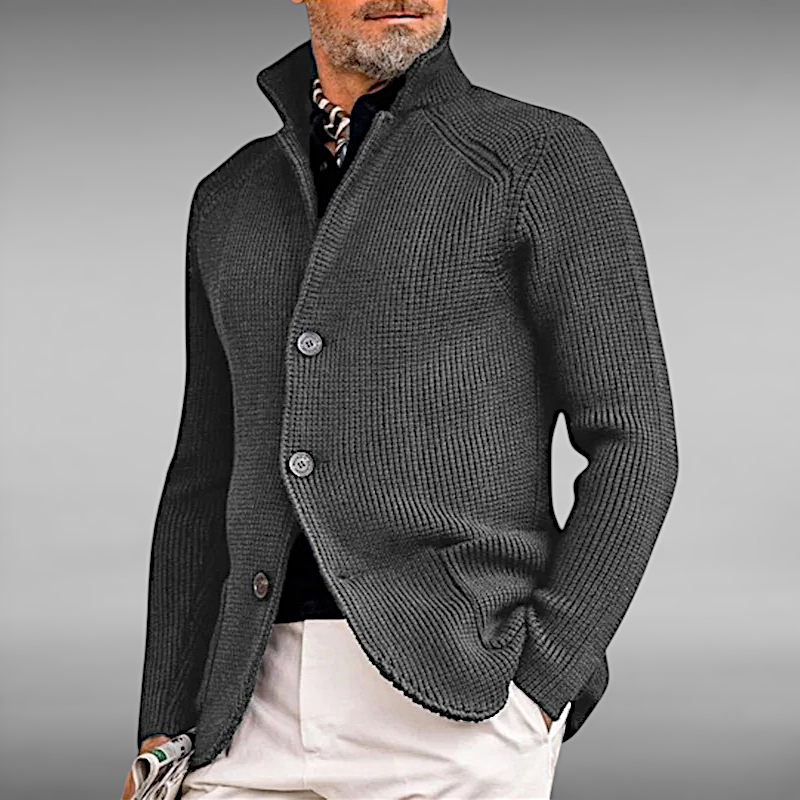 Emil™ | Strikket Cardigan i Uldmix