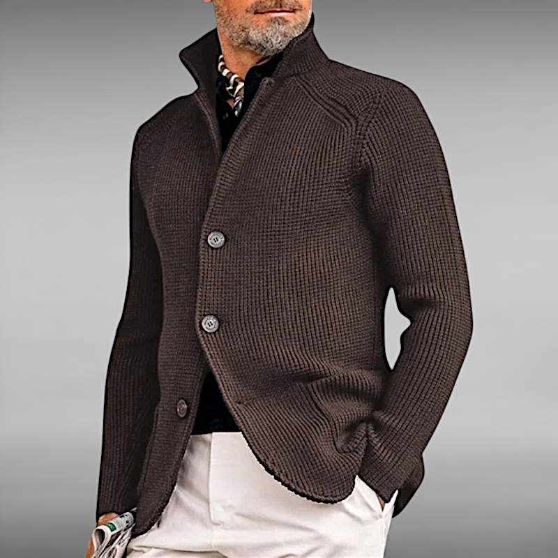 Emil™ | Strikket Cardigan i Uldmix