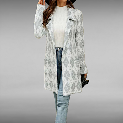 Sofie™ | Casual Geometrisk Strikket Frakke