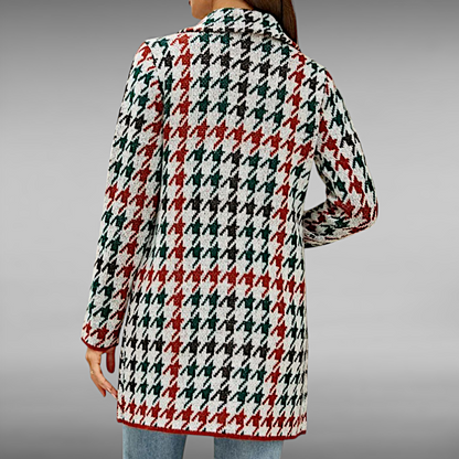 Sofie™ | Casual Geometrisk Strikket Frakke