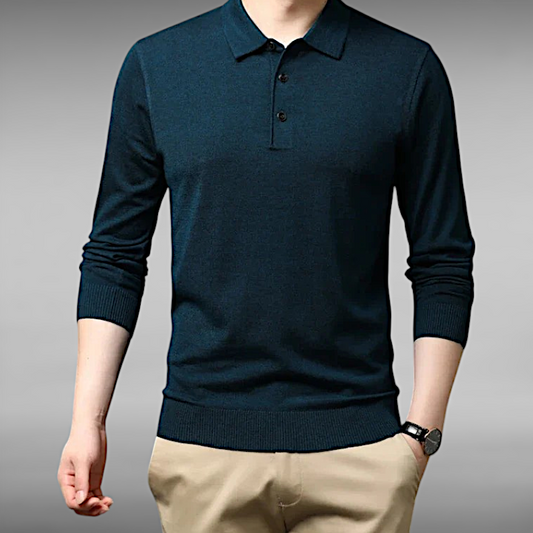 Valdemar™ | Langærmet Cashmere‑Polo