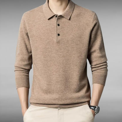 Valdemar™ | Langærmet Cashmere‑Polo