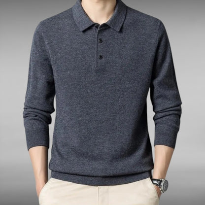 Valdemar™ | Langærmet Cashmere‑Polo