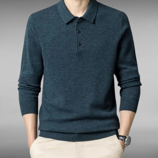 Valdemar™ | Langærmet Cashmere‑Polo