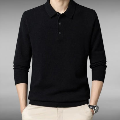 Valdemar™ | Langærmet Cashmere‑Polo