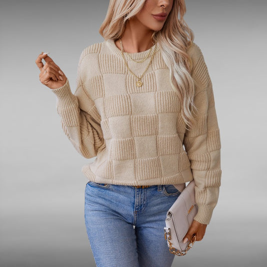 Nora™ | Vintage Casual Striktrøje